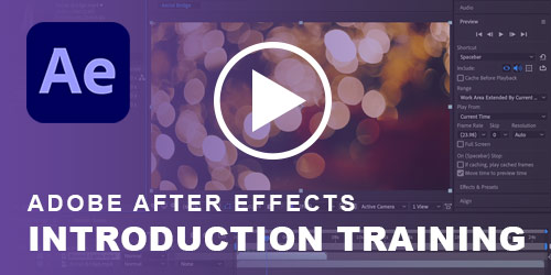 After Effects introduction course video available in Glasgow