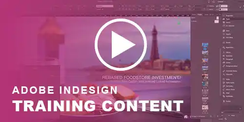 Adobe InDesign course options video for remotely Online